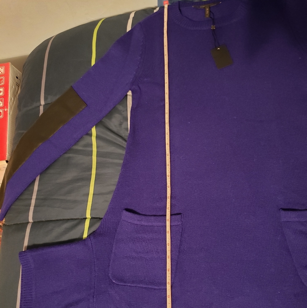 💙 BCBGMaxAzria Dahnya Blue Sweater Dress - Picture 11 of 15